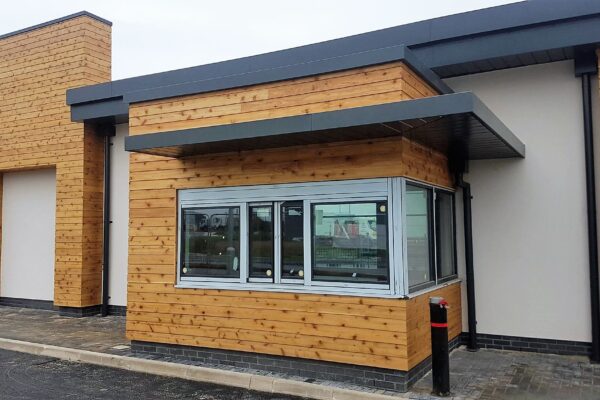 Cedar Cladding to Drive Thru facility