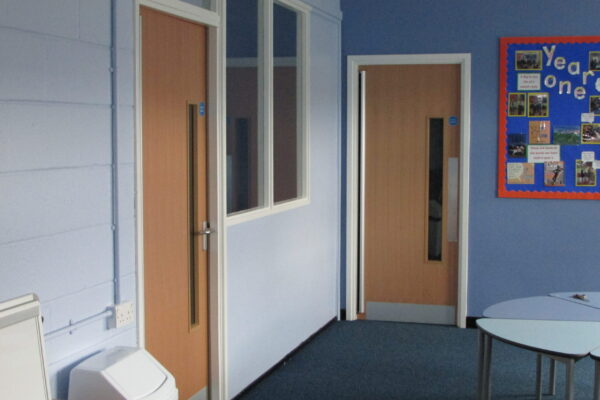 New internal doors throughout school in Rochdale